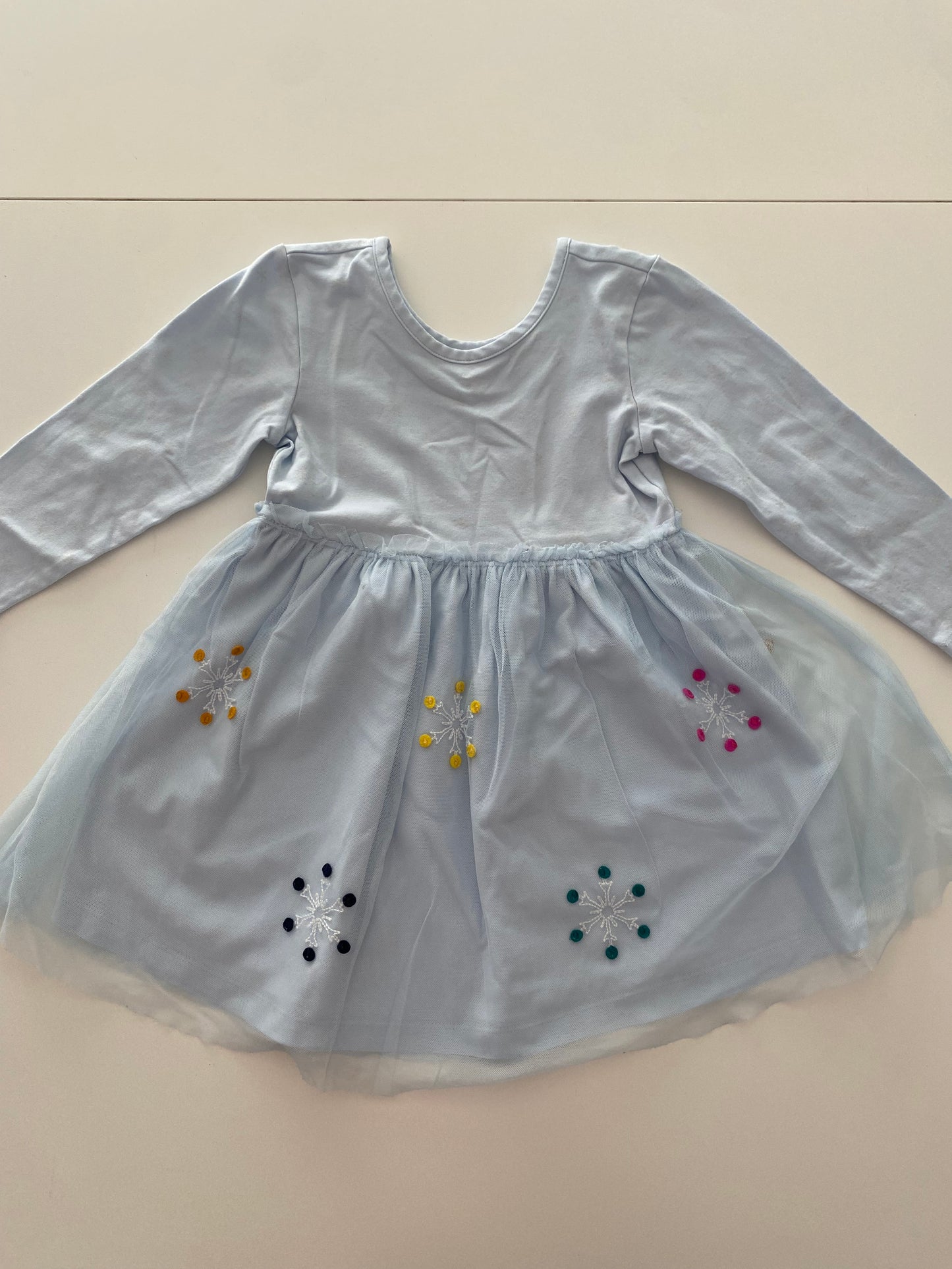 #117- Girls 3T, Hanna Andersson Frozen 2 Dress, VGUC