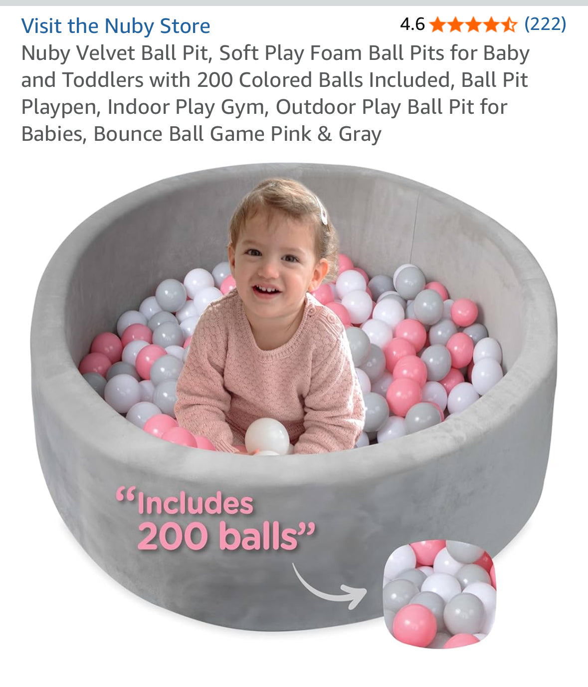 Seller #37 Nuby Ball Pit and Balls