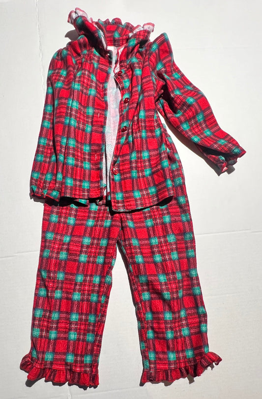 #98 Girls Plaid 3T Pjs