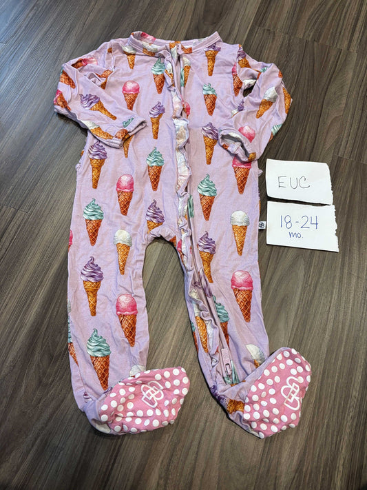 #77 - 18-24 Mo - EUC Bums & Roses - Scoop There It Is Zippy