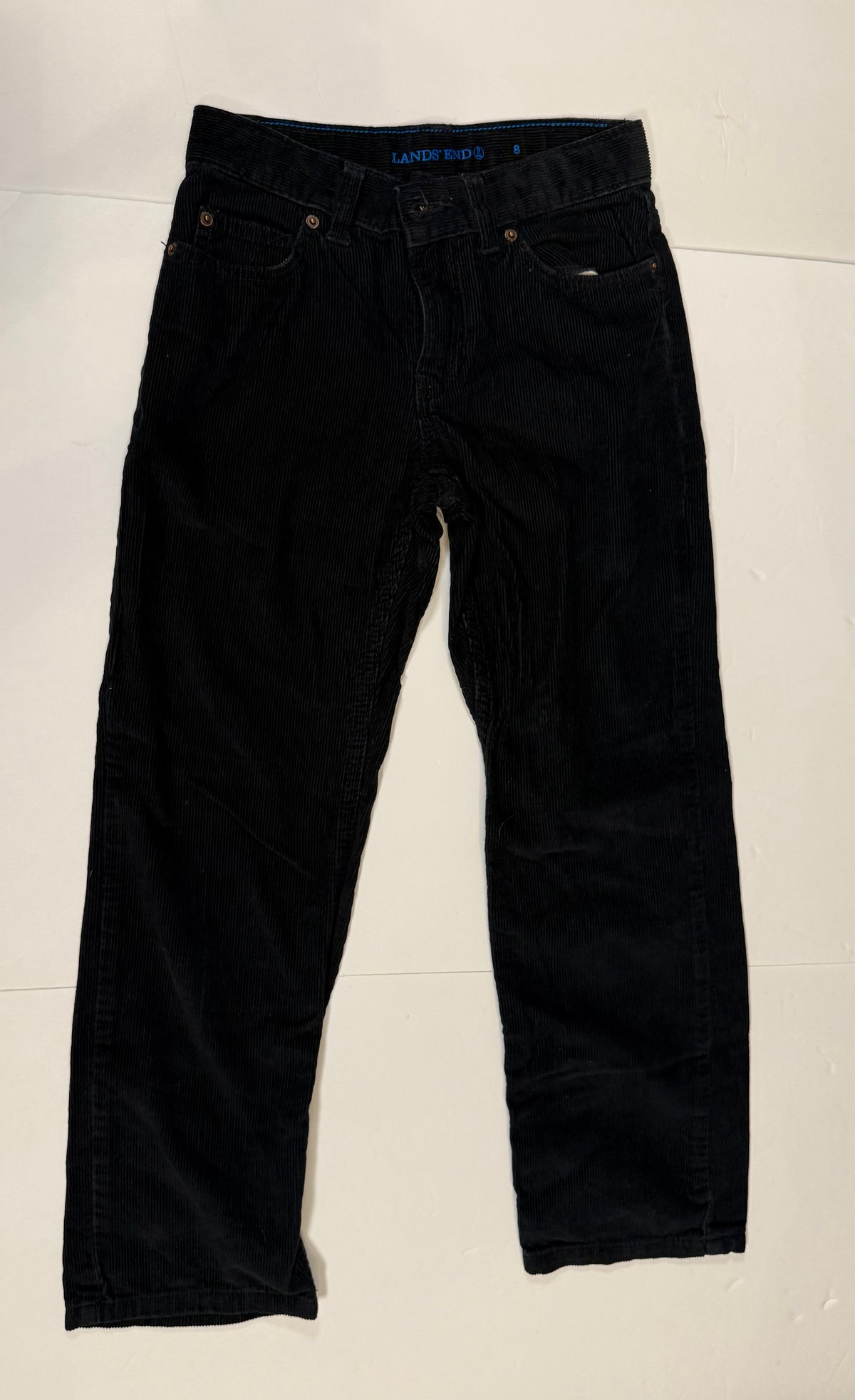 #141 Boys 8 Lands' End Corduroy Pants with Adjustable Waist