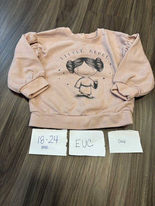 #138 - 18-24 Mo - EUC Gap - Little Rebel Sweatshirt - PU 45236