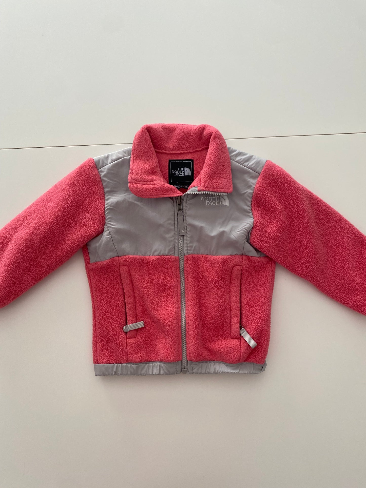 #117- Girls XXS, The North Face pink jacket, GUC