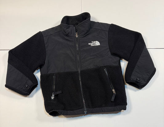 #180 Unisex Boy/Girl 5 The North Face Black Fleece Jacket