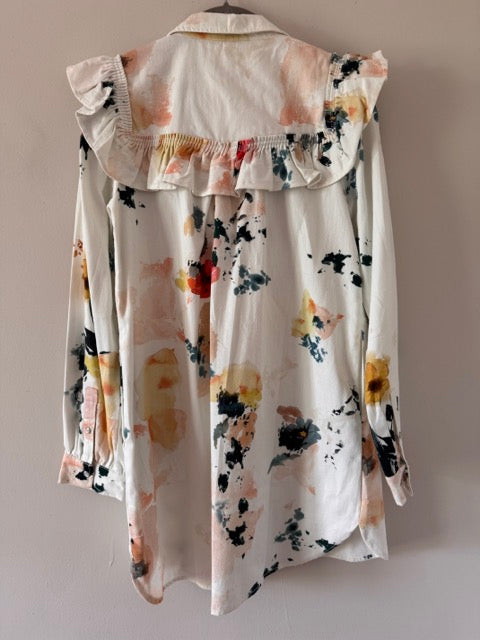 #127 Pilcro Floral Dress Women's M