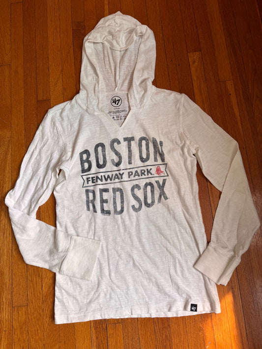 #127 47 Brand Red Sox Hooded Tee Women's S