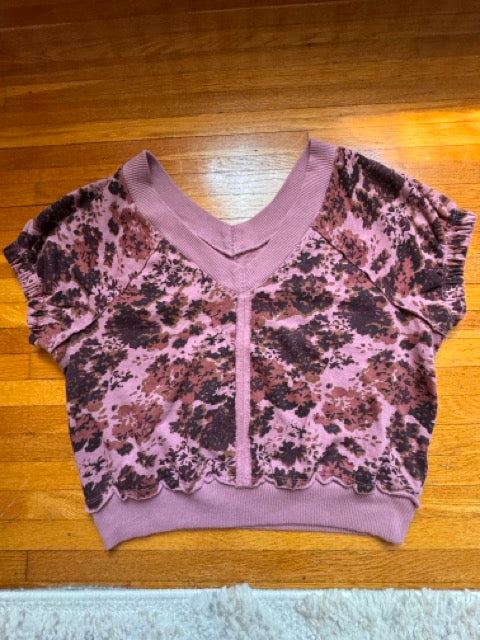 #127 Pilcro Floral Top Women's S