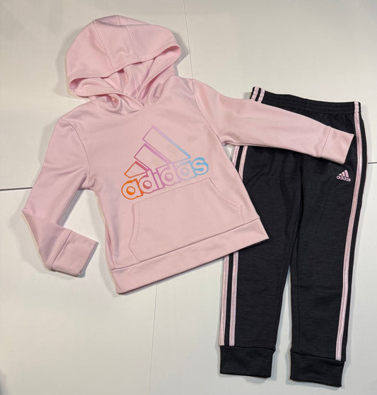 #180 Girls 5 Adidas Hoodie and Track Pant Set (2 of 2 available)