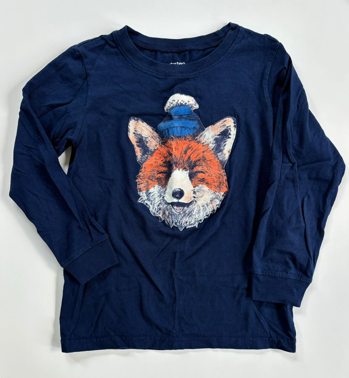 #101 *REDUCED* NWOT Carter's Winter Fox Navy Long Sleeve Boys Size 7