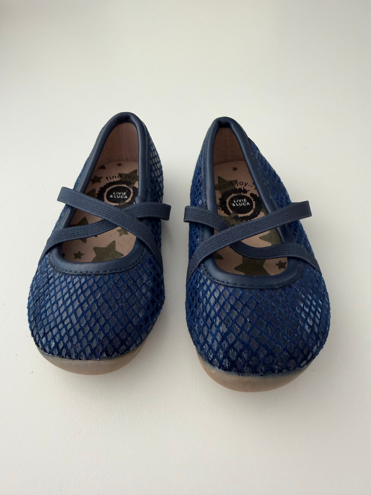 #117, Girls shoes 4c, Livie & Luca navy flats, VGUC