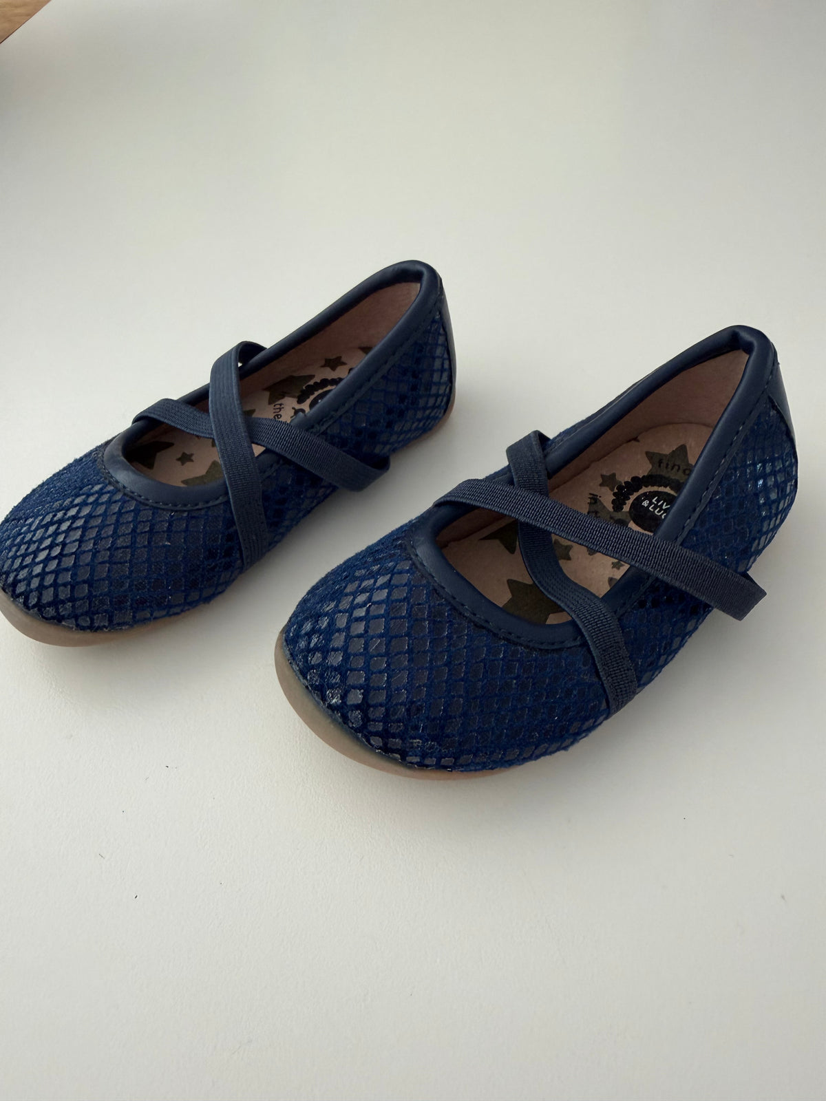 #117, Girls shoes 4c, Livie & Luca navy flats, VGUC
