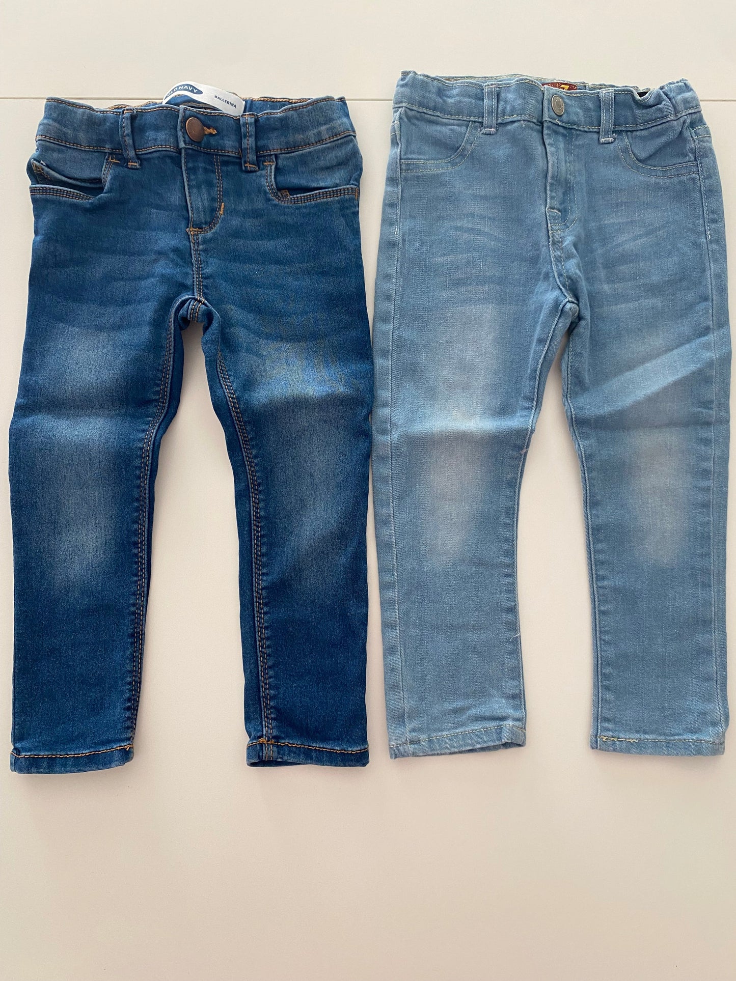 #117- Girls 3T, Old Navy Ballerina Jeans & 7 For All Mankind Jeans, VGUC,*reduced*