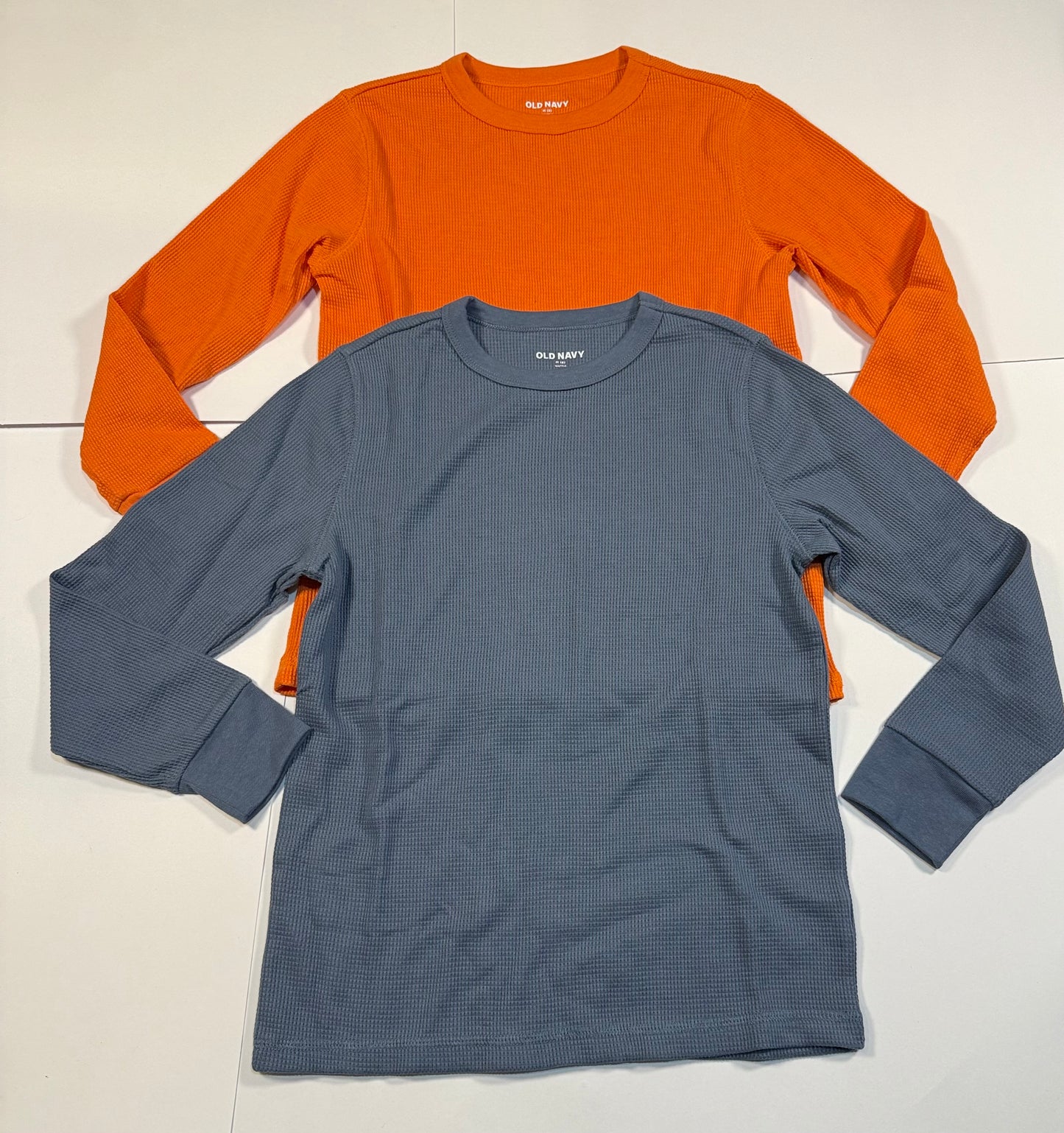 #180 Boys NWOT Old Navy Long Sleeve Thermal Bundle - Stripe and Baseball