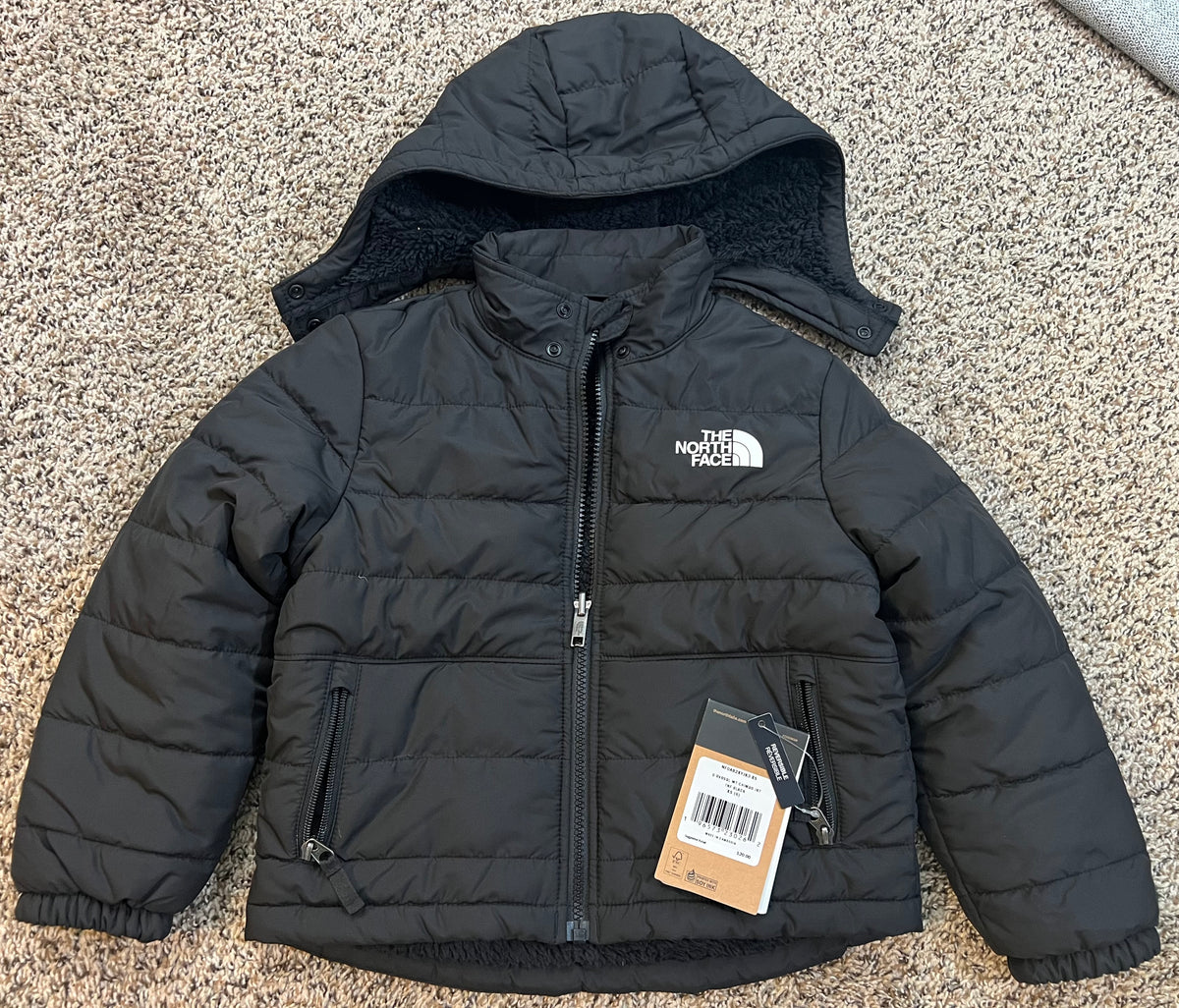 Seller#184 Boys XS 6 North Face black reversible winter jacket NWT