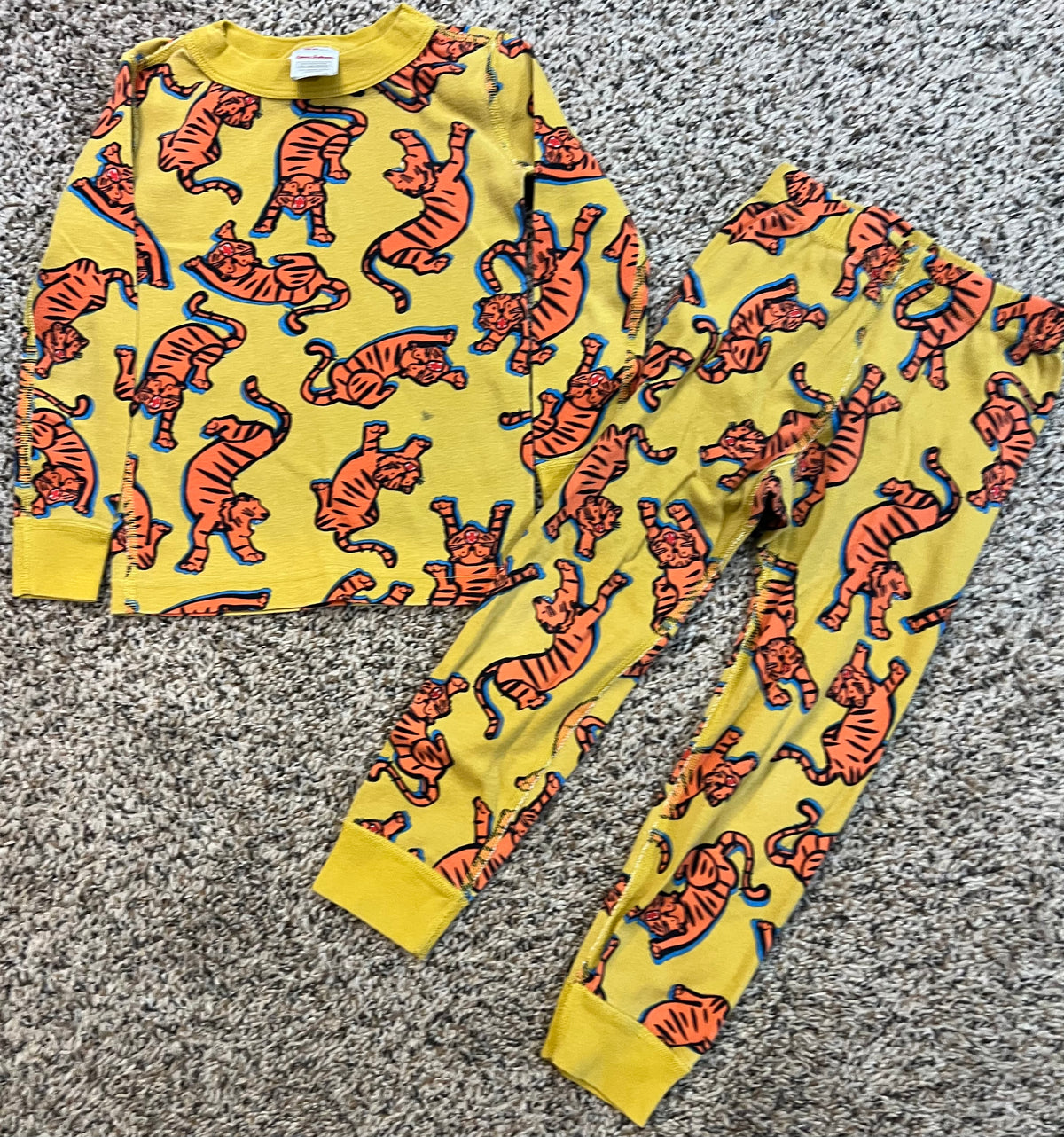 Seller #184 Boys 100 size 4 Hanna Andersson Tiger pajamas - see description - bengals