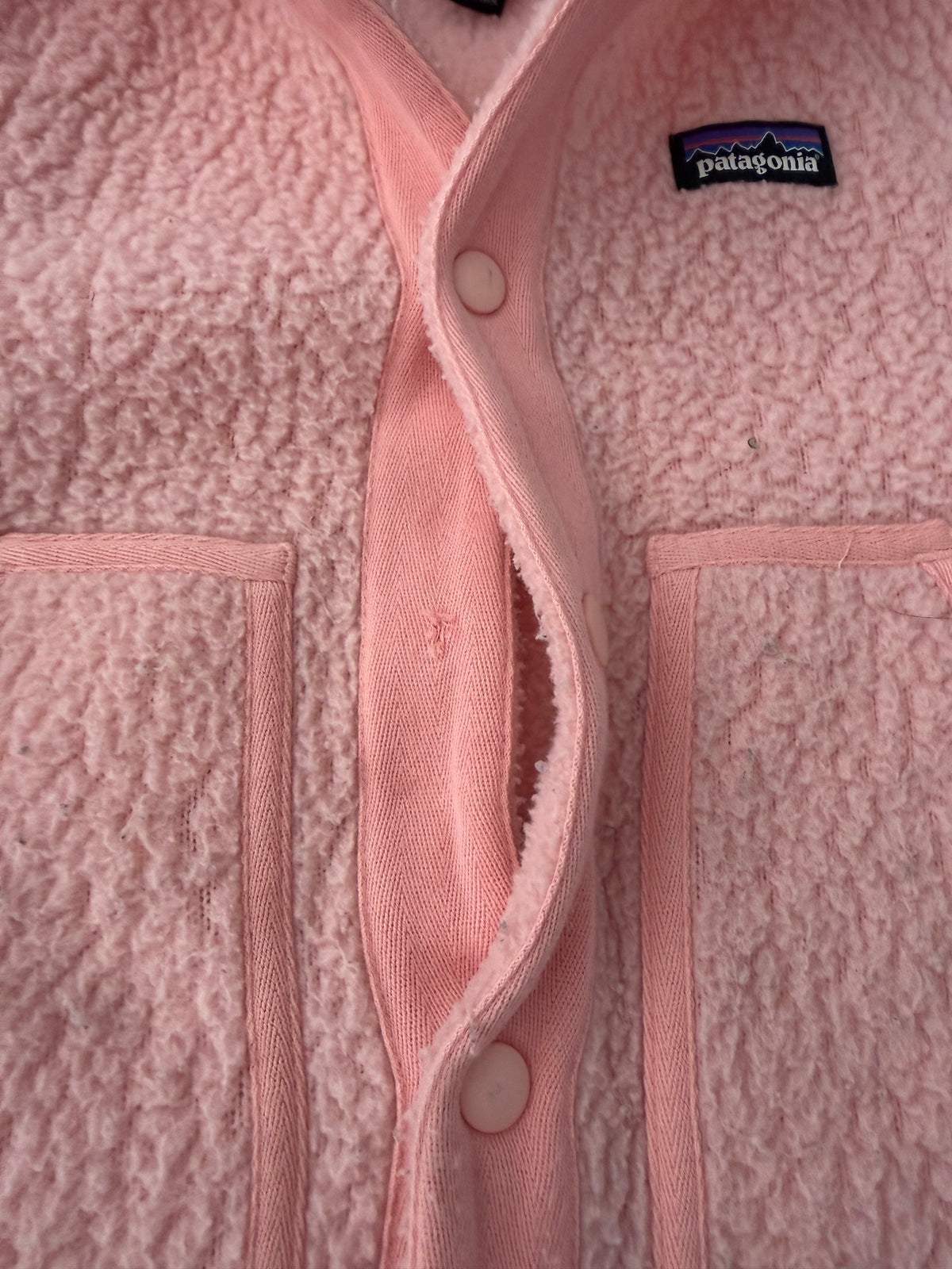 #117, Girls 4T, Patagonia pink fleece jacket, GUC