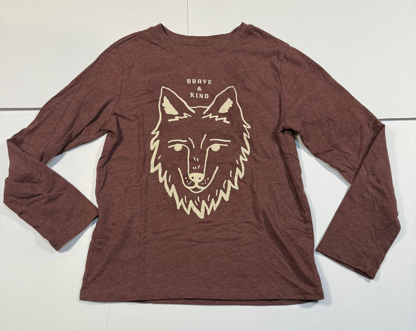 #180 Boys Medium 8 Outdoor Long Sleeve Bundle - Old Navy (Explore)and Cat & Jack (Go Outside and Brave & Kind)