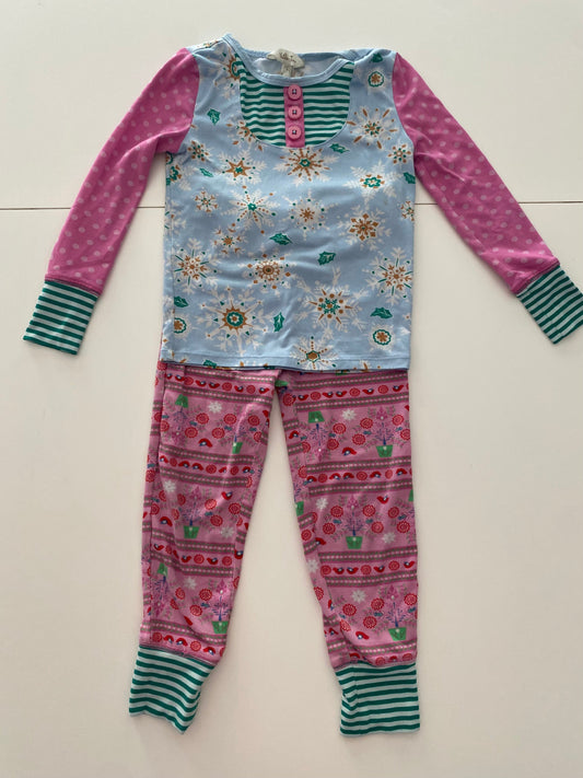 #117 - Girls 4T, Matilda Jane Snowflake Pajamas, GUC,*reduced*