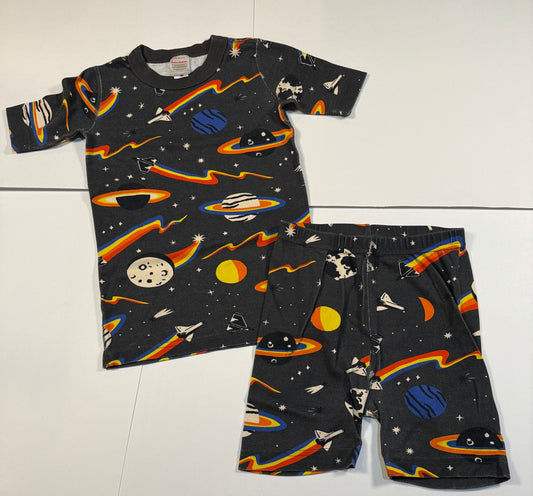 #180 Boys 130 (US 8) Hanna Andersson Space Pajamas