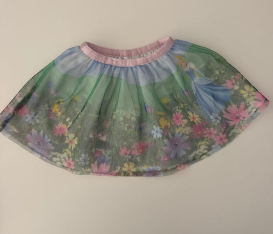 #117, Girls 2T, Disney Cinderella tulle skirt, VGUC