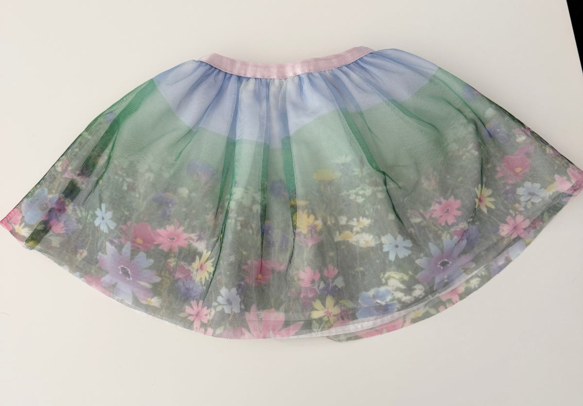 #117, Girls 2T, Disney Cinderella tulle skirt, VGUC