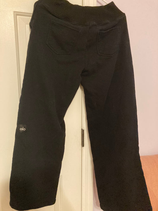 Seller #60 alo Womens Size Medium, Black Serenity Wide Leg Sweatpant