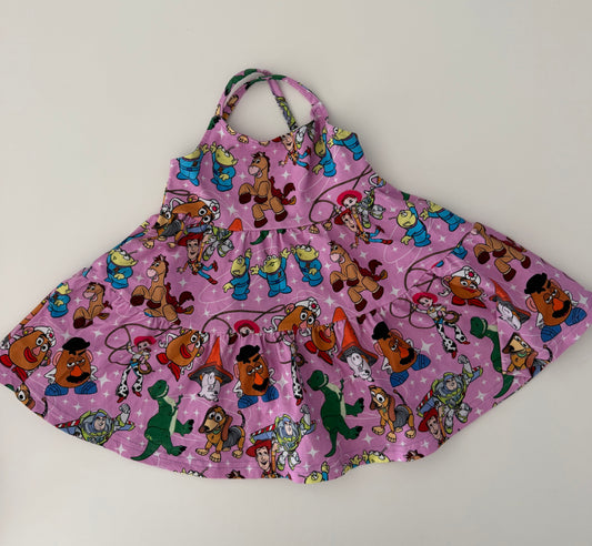 #117, Girls 3T, Raising Wilds Toy Story pink tunic, EUC