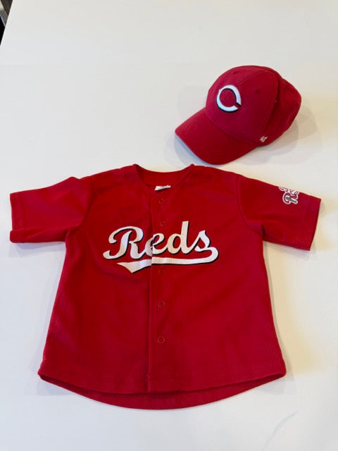 #181 -  Cincinnati Reds -  Reds Rookies jersey & baseball cap Infant Gender Neutral SIZE  12–24 months