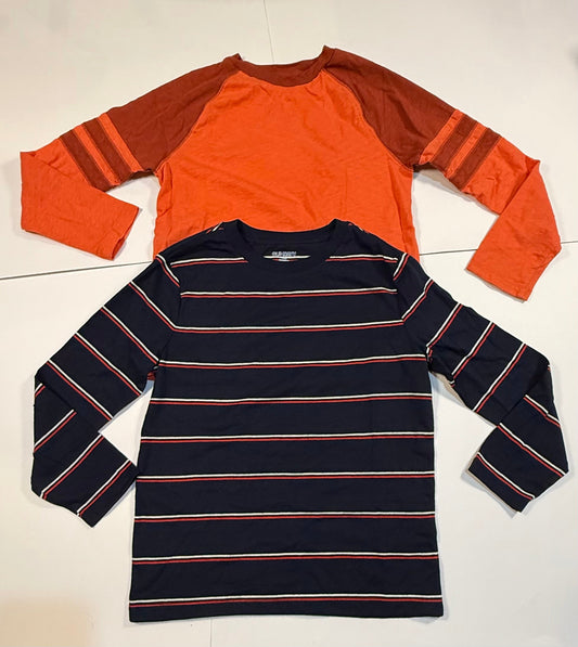 #180 Boys Old Navy Long Sleeve Bundle - Stripe and Baseball