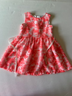 Carters girls size 18 months coral flower dress