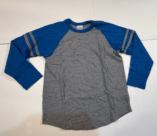 #180 Boys 130 US 8 Hanna Andersson Baseball Long Sleeve