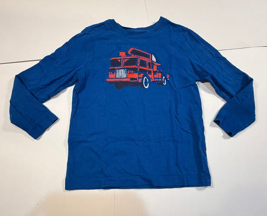 #180 Boys 130 US  8 Hanna Andersson Firestruck Long Sleeve