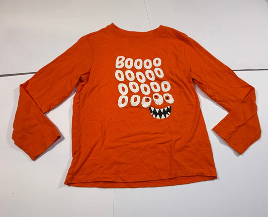 #180 Boys 8 Cat & Jack Halloween Long Sleeve - Boo