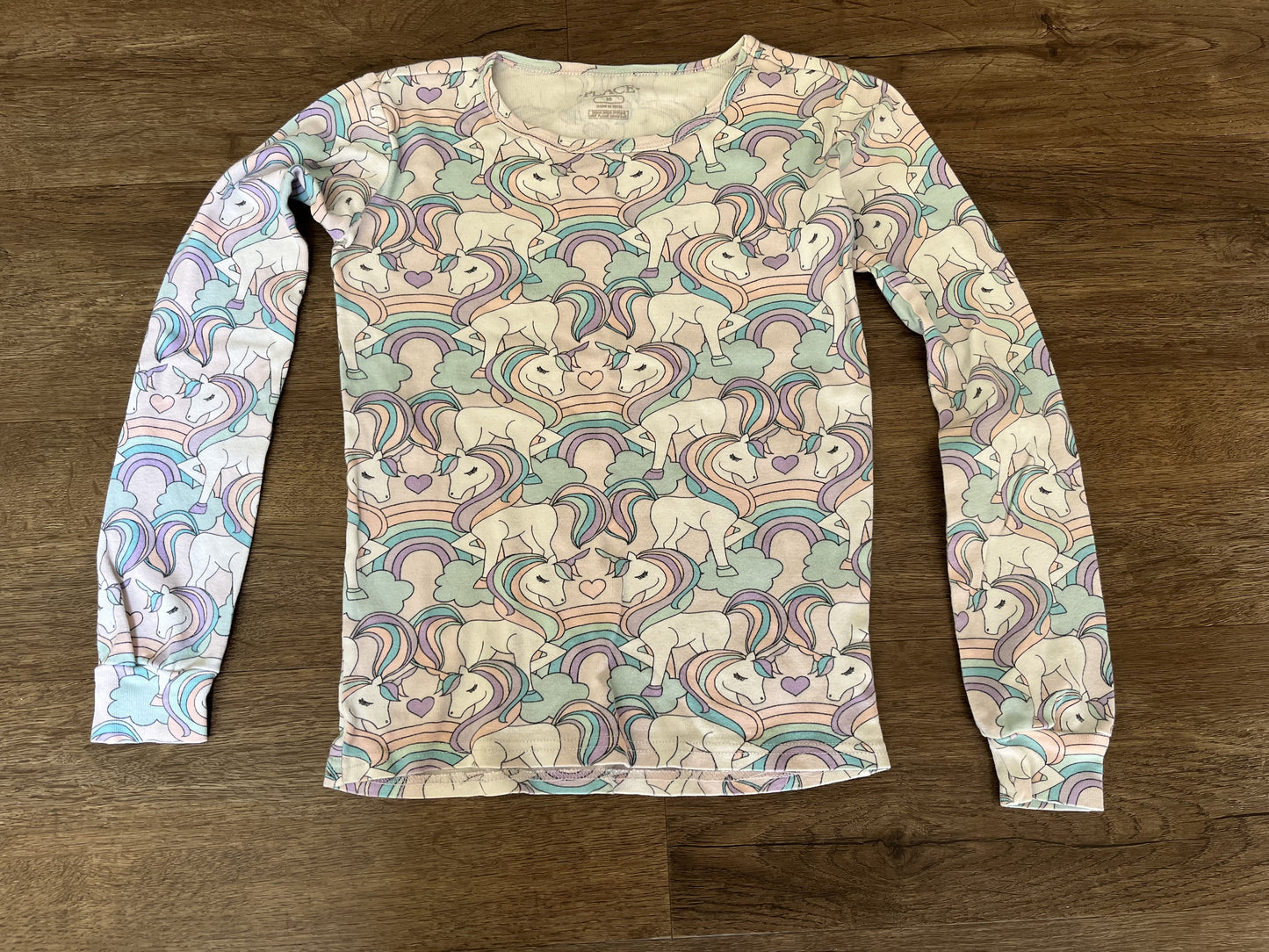 #124 EUC Children's Place Unicorn Pajamas Girls Size 10
