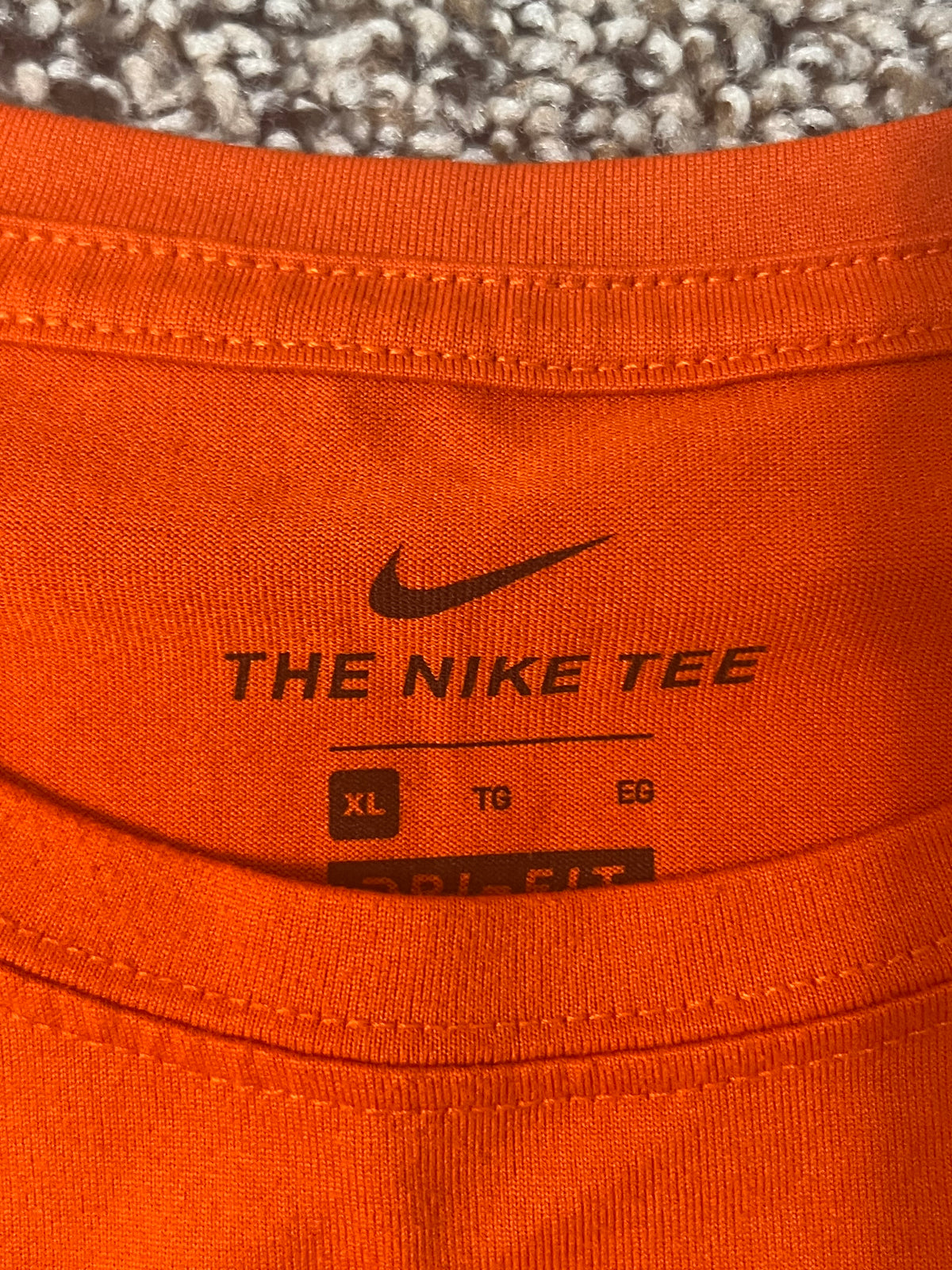 Seller #184 Men’s XL Nike Orange Who Dey Bengals drifit shirt