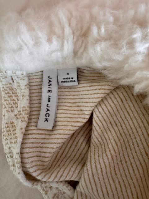 #127 Janie and Jack Sweater Dress Girls 4T