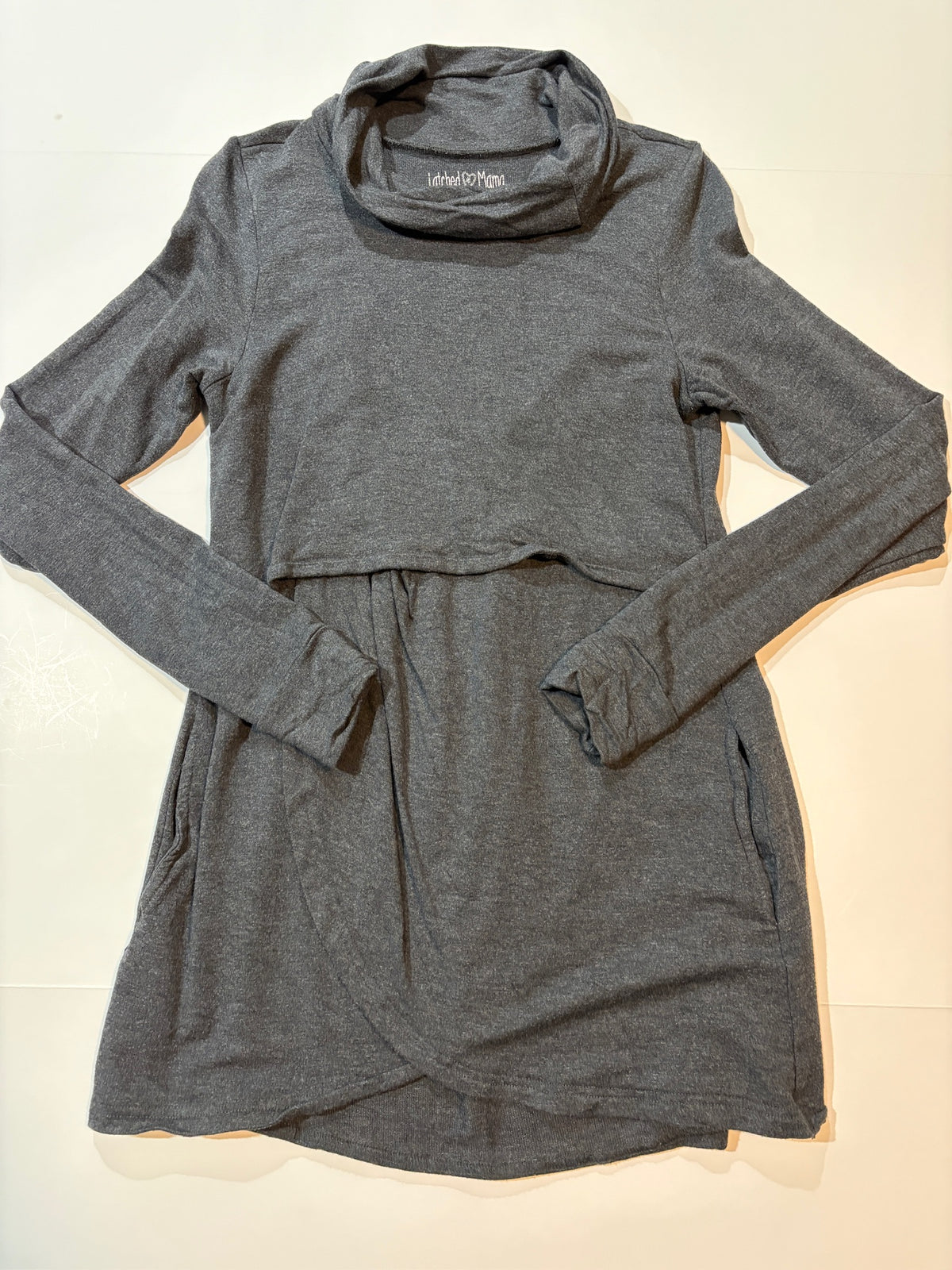 Seller #105 - Women's Small Latched Mama Gray Nursing Petal Pullover GUC