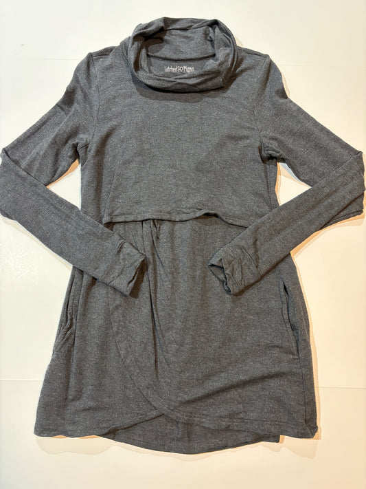 Seller #105 - Women's Small Latched Mama Gray Nursing Petal Pullover GUC