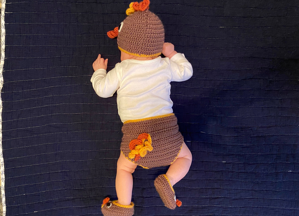 #119 Knit Infant Turkey dress up