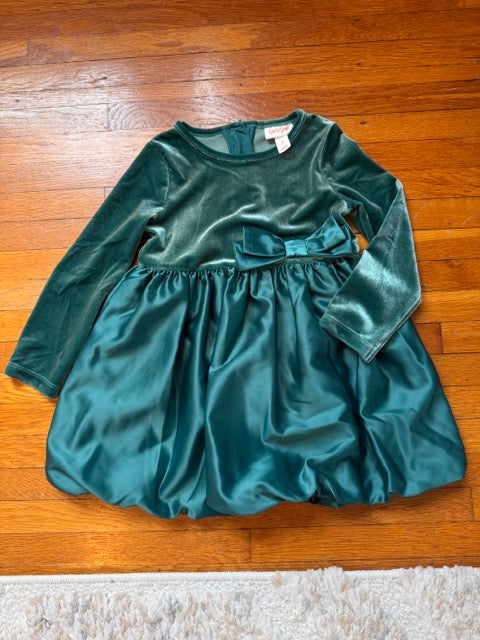 #127 Cat & Jack Velvet Bubble Dress Girls 3T
