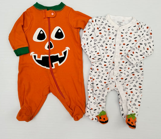 Seller #168 NB Halloween Footed Outfits Girls/Boys/Gender Neutral