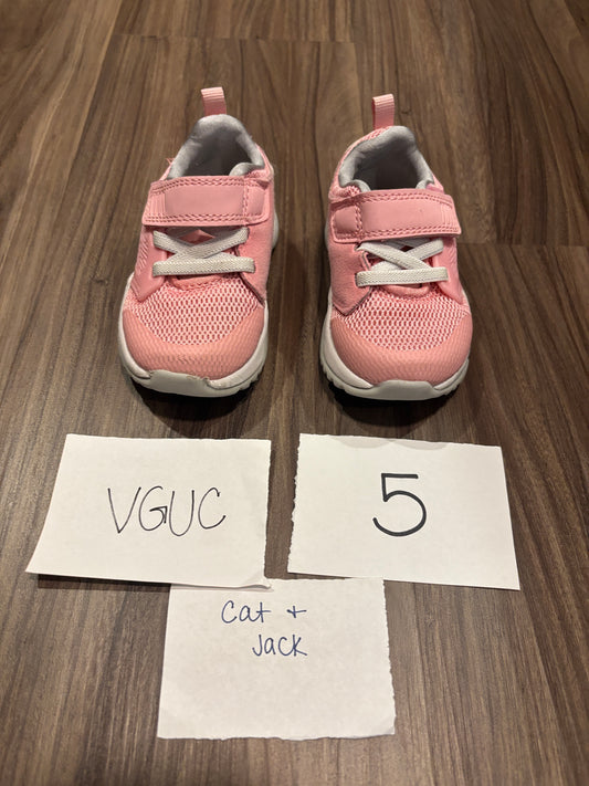 #138 - 5 - VGUC Cat & Jack - Pink Gym Shoes - PU 45236