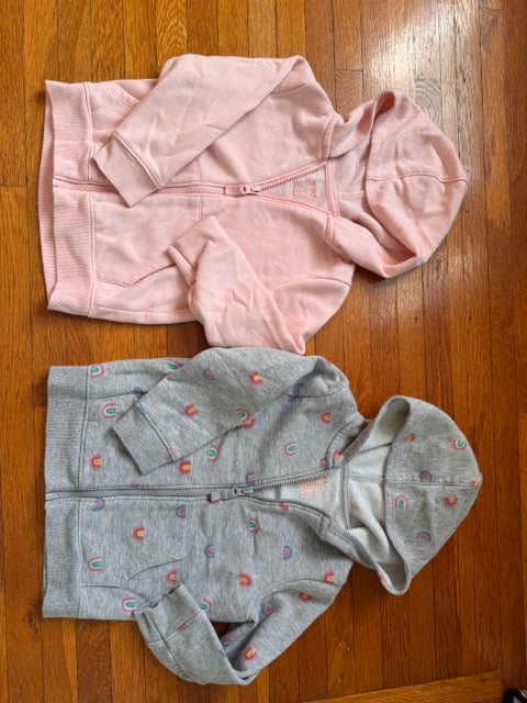 #127 Cat & Jack Zip Hoodie Bundle Girls 3T