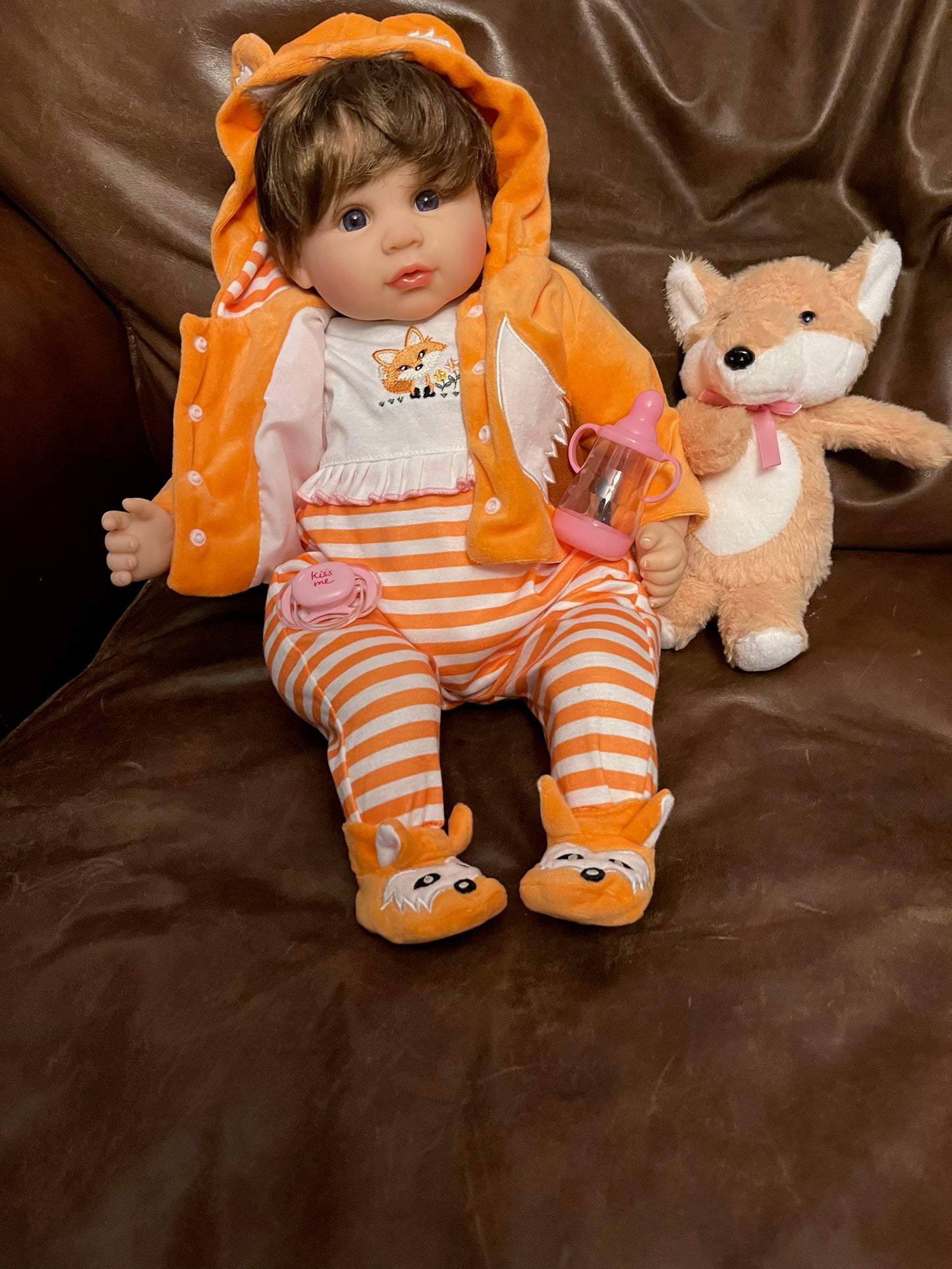 Aori Reborn Baby Doll with feeding accessories