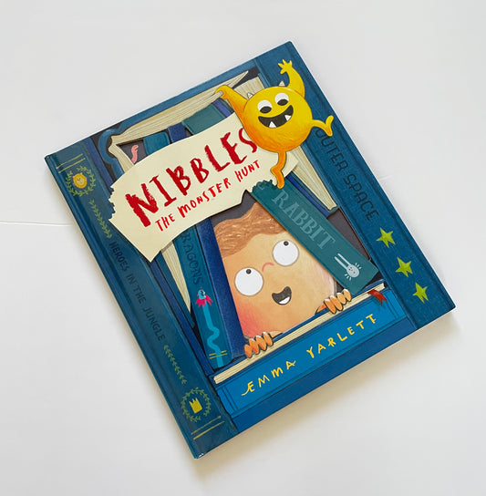 #121 Nibbles The Monster Hunt book, hardback, Like New