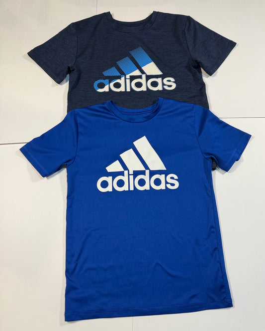 #180 Boys Small (8) Adidas Athletic Shirt Bundle -Royal Blue and Navy