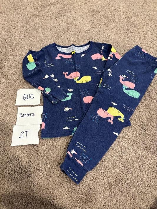 #138 - 2T - GUC Carters - Whale PJs - PU 45236