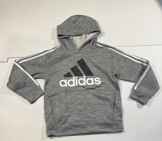 #180 Boys Small (8) Adidas Gray Athletic Hoodie