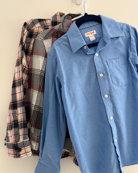 #146 - REDUCED Boys XS (4-5) BUNDLE of 3 Button-Downs