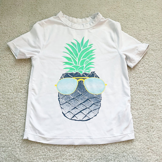 Boys Size 4 years Gap Pineapple Swim Shirt / Rash Guard